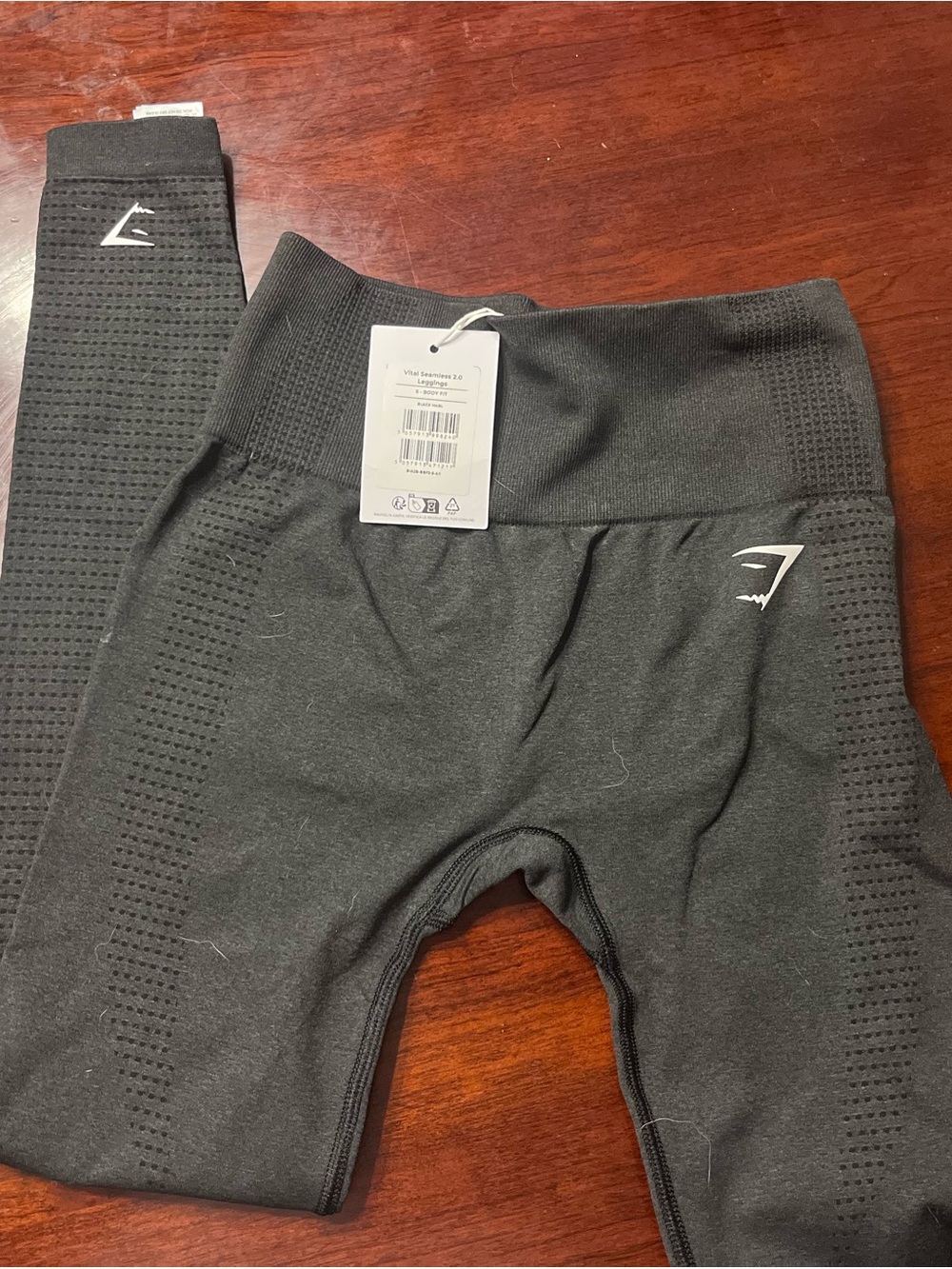 Gymshark Black Seamless High-Waist Leggings with Logo Accent